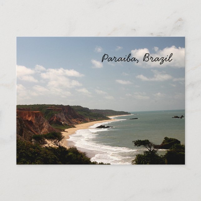 Brasilien Paraiba Beach Postkarte (Vorderseite)