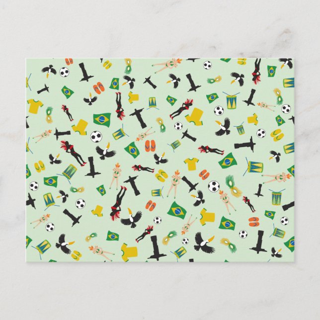 Brasilien - Party Samba in Rio de Janeiro Einladungspostkarte (Vorderseite)