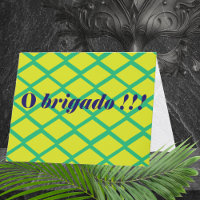 Brasilien Portugiesisch Vielen Dank Obrigado Card