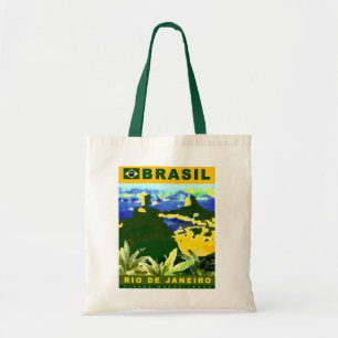 Brasilien Poster-Design Tragetasche