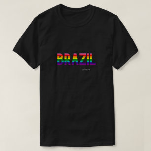 Brasilien Pride T Shirt   Regenbogenflagge