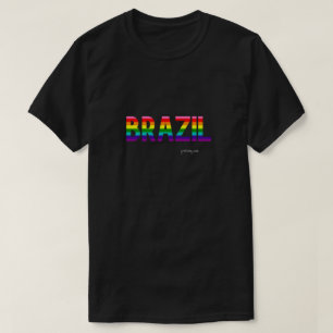 Brasilien Pride T Shirt   Regenbogenflagge