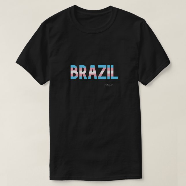 Brasilien Pride Transgender Flag T Shirt (Design vorne)