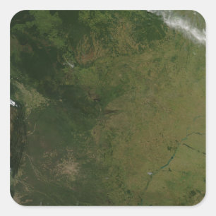 Brasilien Quadratischer Aufkleber