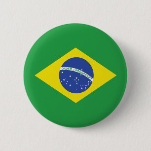 Brasilien-Qualitäts-Flagge Button