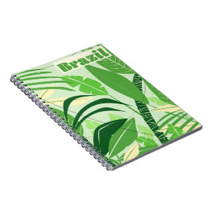Brasilien Regenwald Vintage Urlaubsdruck Notizblock