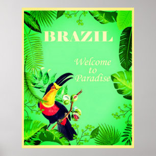 Brasilien Reiseplakat Poster