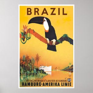 Brasilien Reiseplakat Rio De Janeiro Druck Kreuzfa Poster