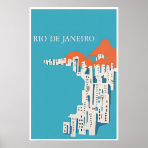 Brasilien Reiseplakat Rio De Janeiro Kunst Brasili Poster