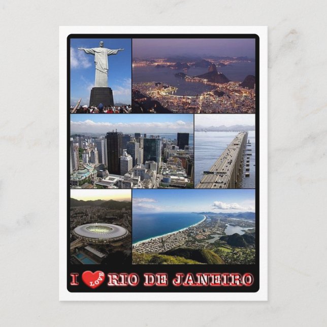 Brasilien - Rio De Janeiro - I Liebe - Postkarte (Vorderseite)