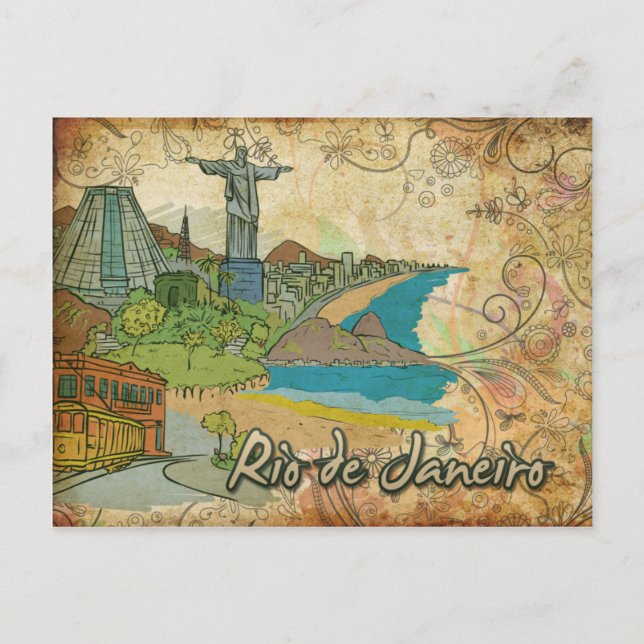 Brasilien Rio De Janeiro Reise Postcard Postkarte (Vorderseite)