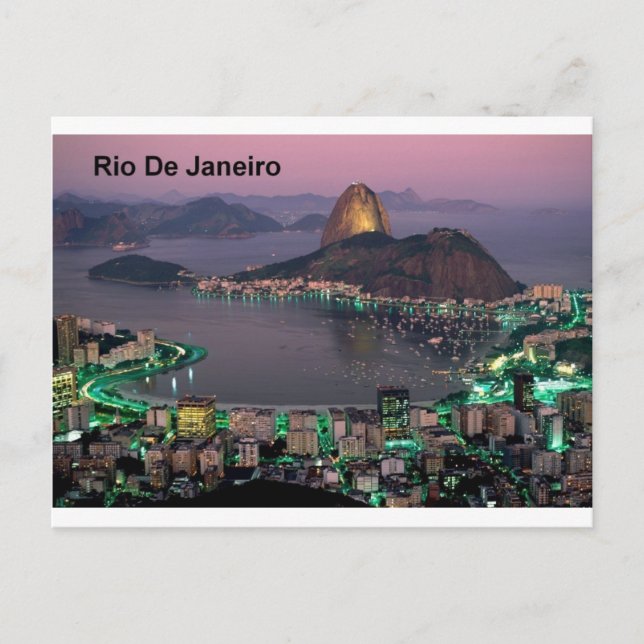 Brasilien Rio De Janeiro Zuckerhut (St.K.) Postkarte (Vorderseite)