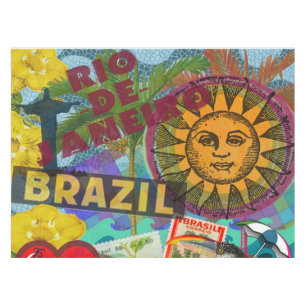 Brasilien Rio de Janiero Sun Reisen Farbenfrohe Ku Tischdecke