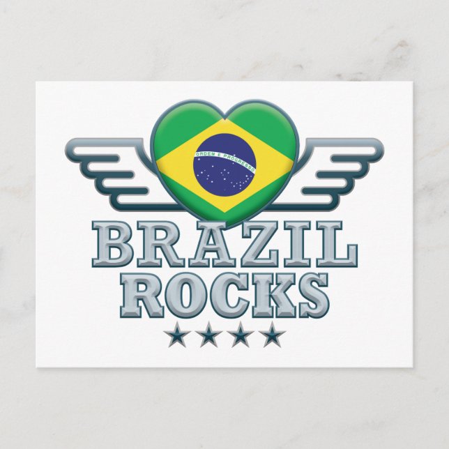 Brasilien Rocks v2 Postkarte (Vorderseite)