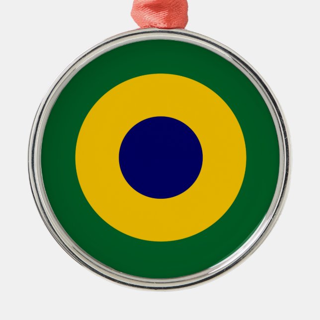 Brasilien roundel Land Flaggen Symbol Armee Militä Ornament Aus Metall (Vorne)