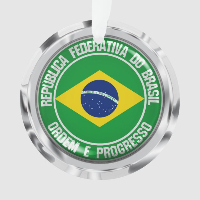 Brasilien-Runde Ornament (Vorderseite)