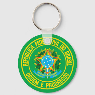 Brasilien-Runde Schlüsselanhänger