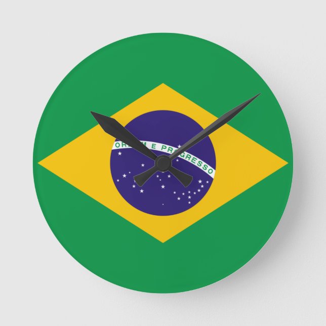 Brasilien Runde Wanduhr (Vorderseite)
