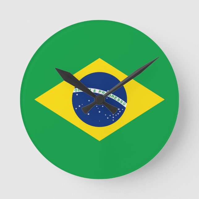 Brasilien Runde Wanduhr (Vorderseite)