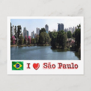 Brasilien - Sao Paulo - I Liebe - Ibirapuera - Postkarte