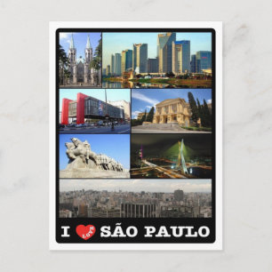 Brasilien - Sao Paulo - I Liebe - Postkarte
