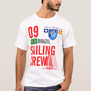 Brasilien-Segeln-Crew nautisch T-Shirt