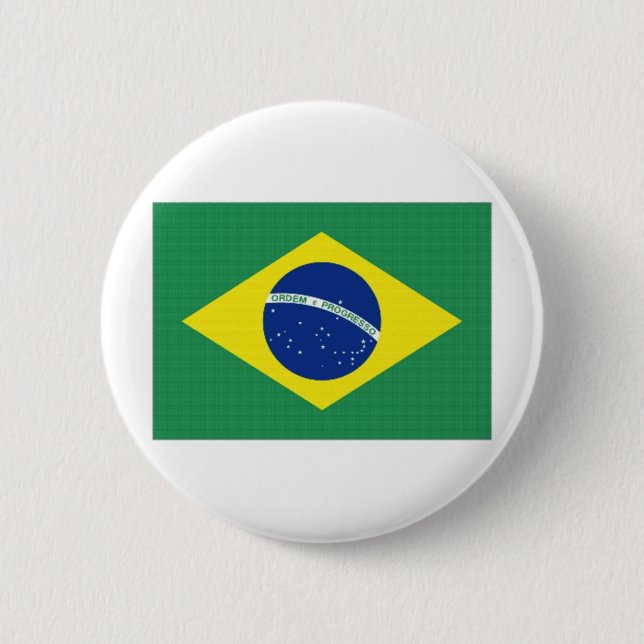 Brasilien-Staatsflagge Button (Vorderseite)