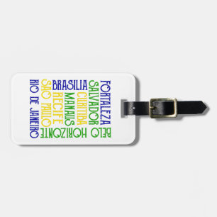 Brasilien Stadt nennt Rio de Janeiro Sao Paulo Gepäckanhänger