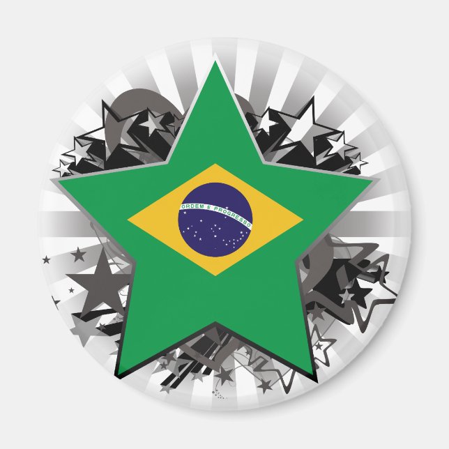 Brasilien Star Magnet (Vorne)