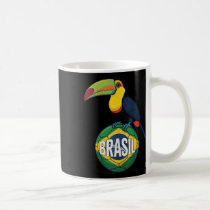 Brasilien Stolz Flagge Brasil Toucan Fußball Fußba Kaffeetasse