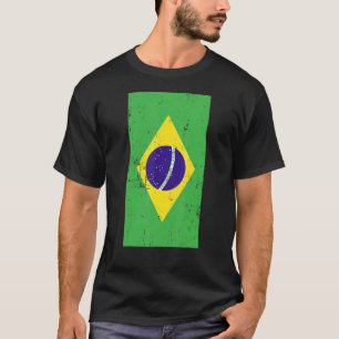 Brasilien Südamerika Brasilia Not leidende Flagge T-Shirt