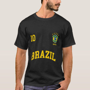 Brasilien T Shirt Nummer 10 Brasilianisches Fußbal