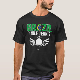 Brasilien Tischtennis Brasilianische Ping Pong Unt T-Shirt