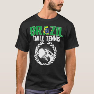 Brasilien Tischtennis Brasilianische Ping Pong Unt T-Shirt
