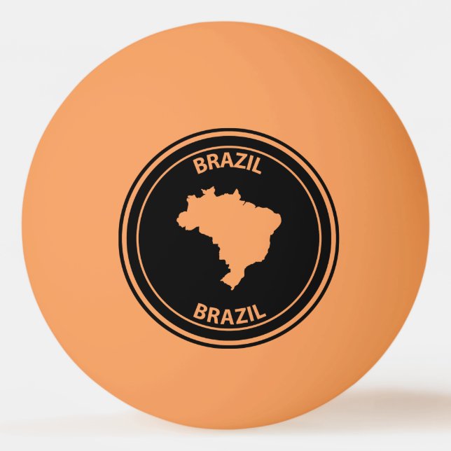 Brasilien Tischtennisball (Vorderseite)
