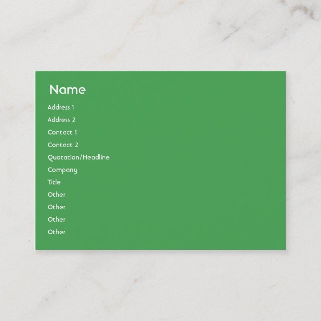 Brasilien - Tschubby Visitenkarte (Vorderseite)