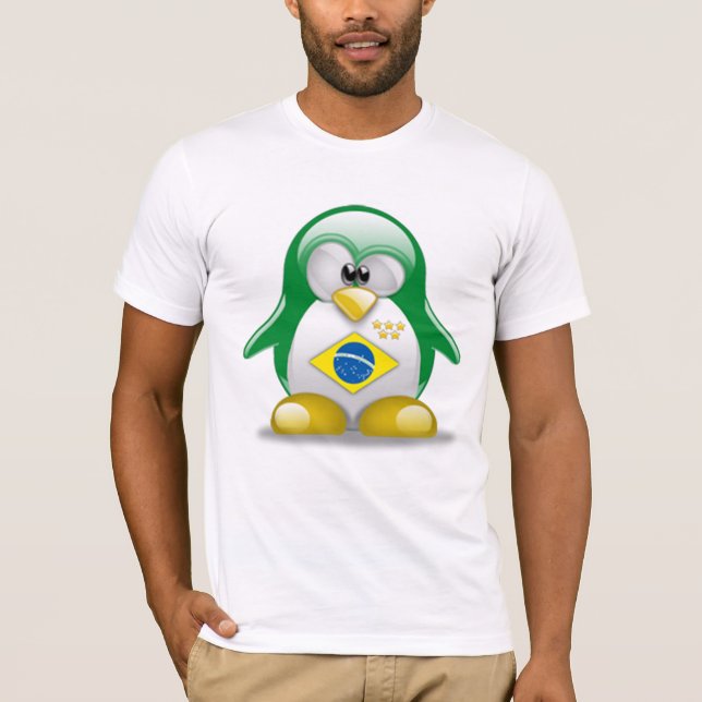 Brasilien Tux T-Shirt (Vorderseite)