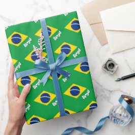 Brasilien Umschlagpapier, grüne, brasilianische Fl Geschenkpapier