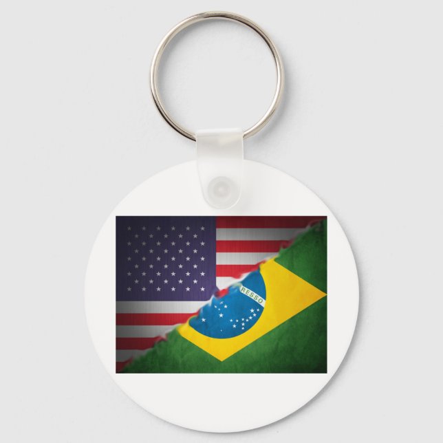 Brasilien und Amerika Schlüsselanhänger (Vorderseite)