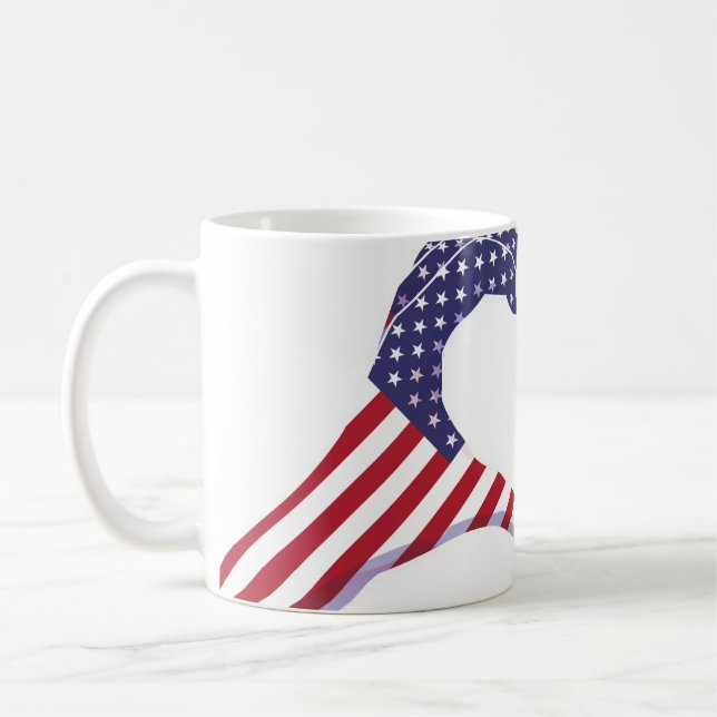 Brasilien USA Vereinigte Staaten Amerika Kaffeetasse (Links)