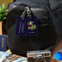 Brasilien Vintag Toucan Flag Samba Maske Souvenir
