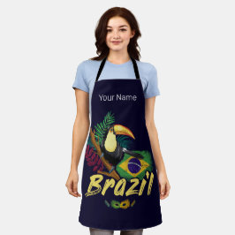 Brasilien Vintag Toucan Flag Samba Maske Souvenir Schürze