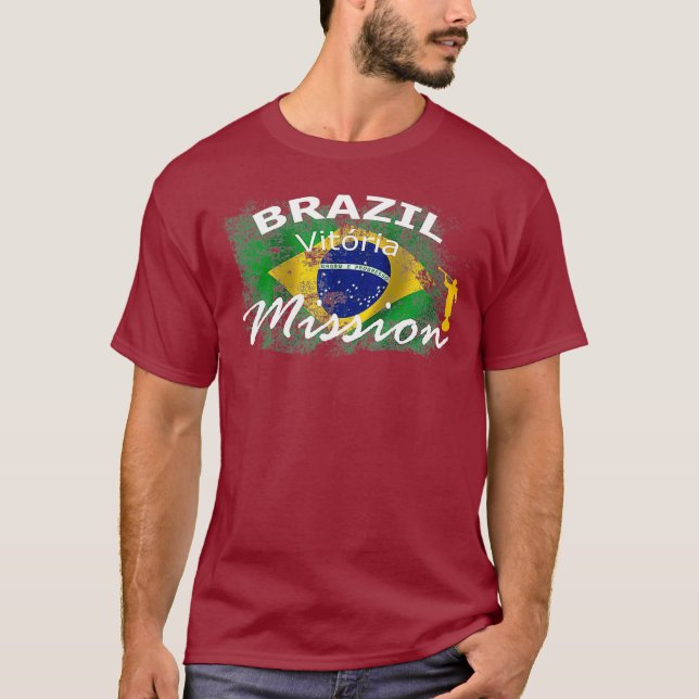 Brasilien Vitoria Mormon LDS Mission Missionar T-Shirt (Vorderseite)