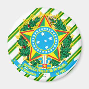 Brasilien-Wappen Magnet