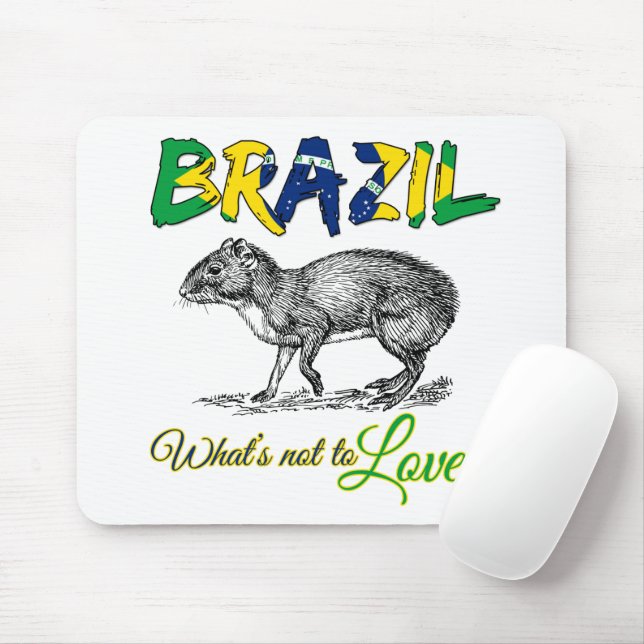 Brasilien - Was ist nicht zu Liebe Brasil Zitat Mousepad (Mit Mouse)