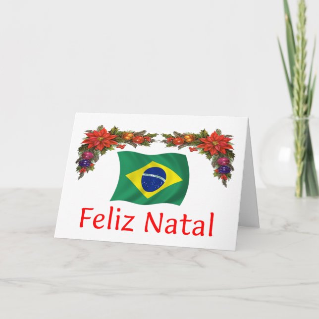 Brasilien-Weihnachten Feiertagskarte (Vorderseite)
