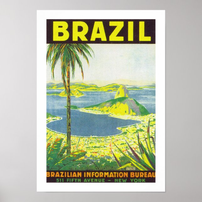Brasilien (weiß) poster (Vorne)
