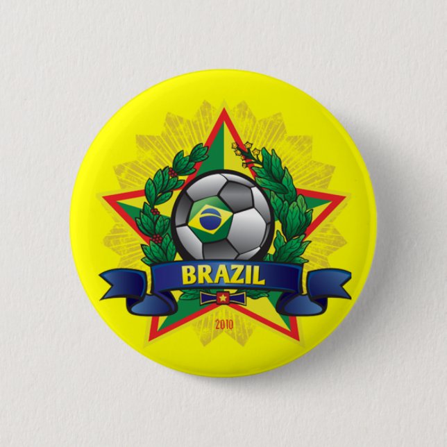 Brasilien-Weltmeisterschaft-Fußball Button (Vorderseite)