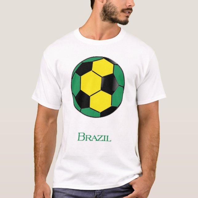 Brasilien-Weltmeisterschaft-Fußball-T - Shirt (Vorderseite)