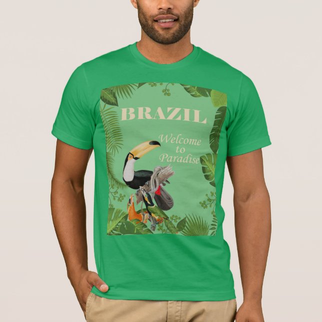 Brasilien, Willkommen im Paradies, T-Shirt (Vorderseite)
